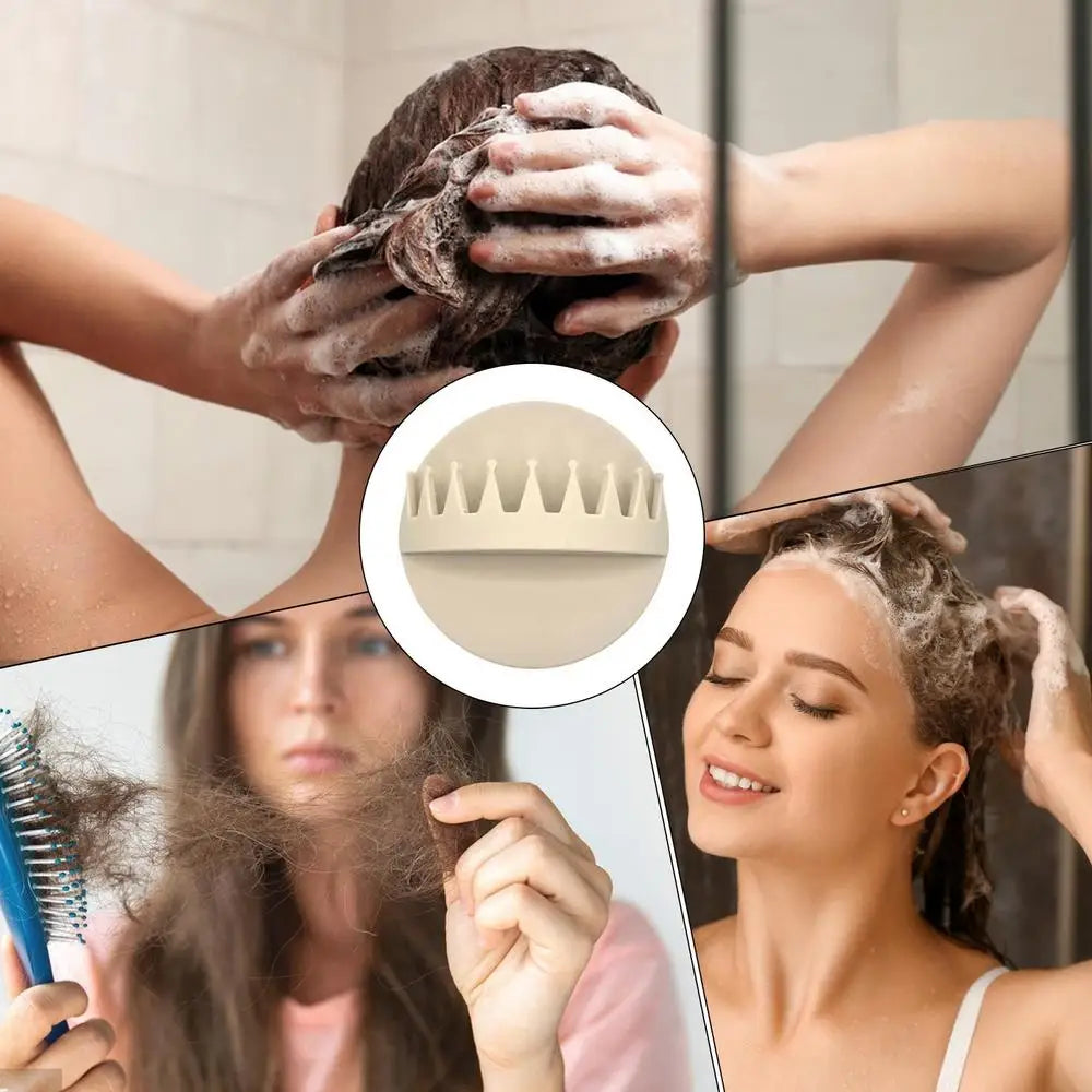 Wall Mounted Suction Shower Hair Collector in Beige