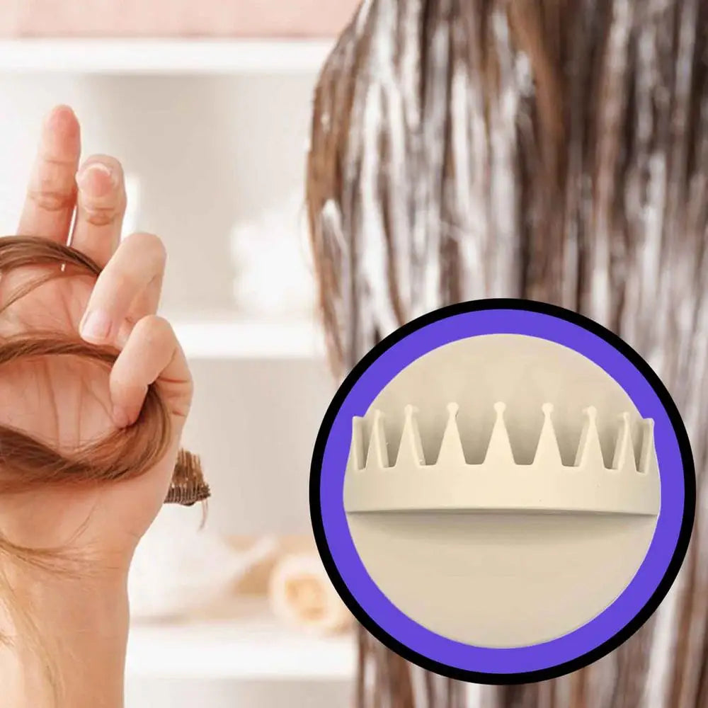 Wall Mounted Suction Shower Hair Collector in Beige