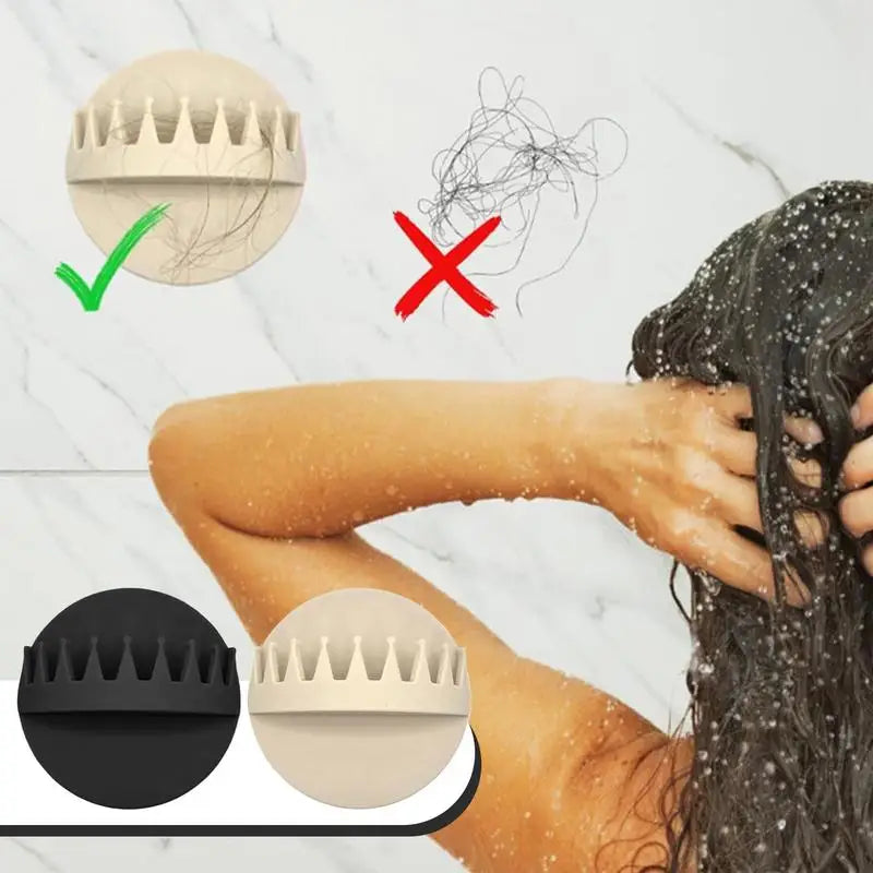 Wall Mounted Suction Shower Hair Collector in Beige