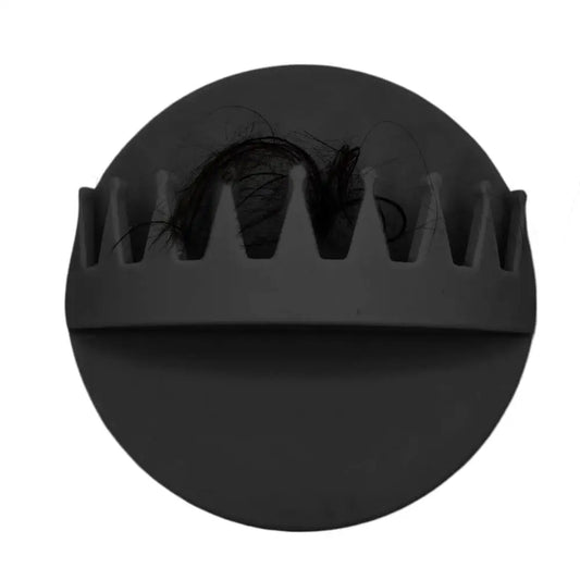 Wall Mounted Suction Shower Hair Collector in Black