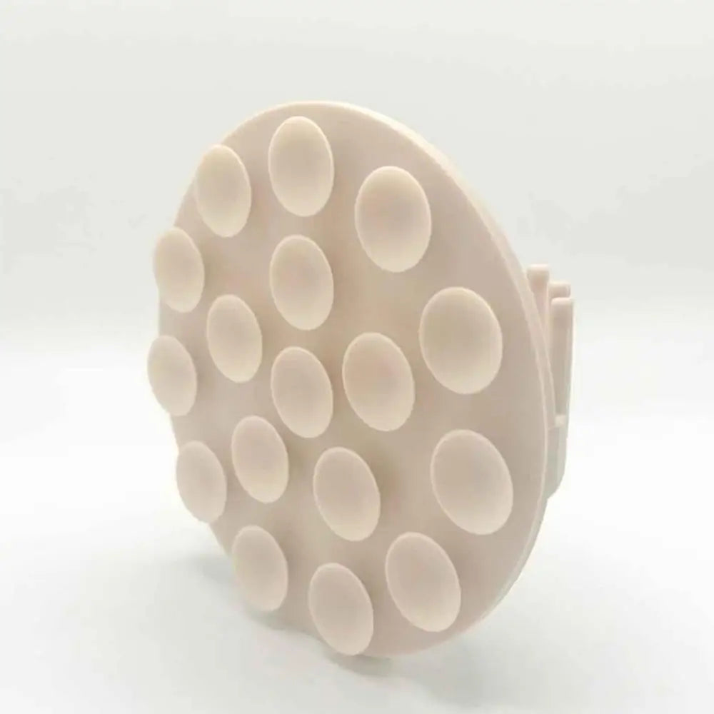 Wall Mounted Suction Shower Hair Collector in Beige